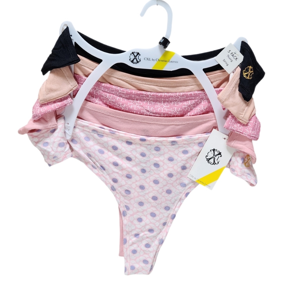 Christian Lacroix Thong String panties 5 pack Women Underwear size M